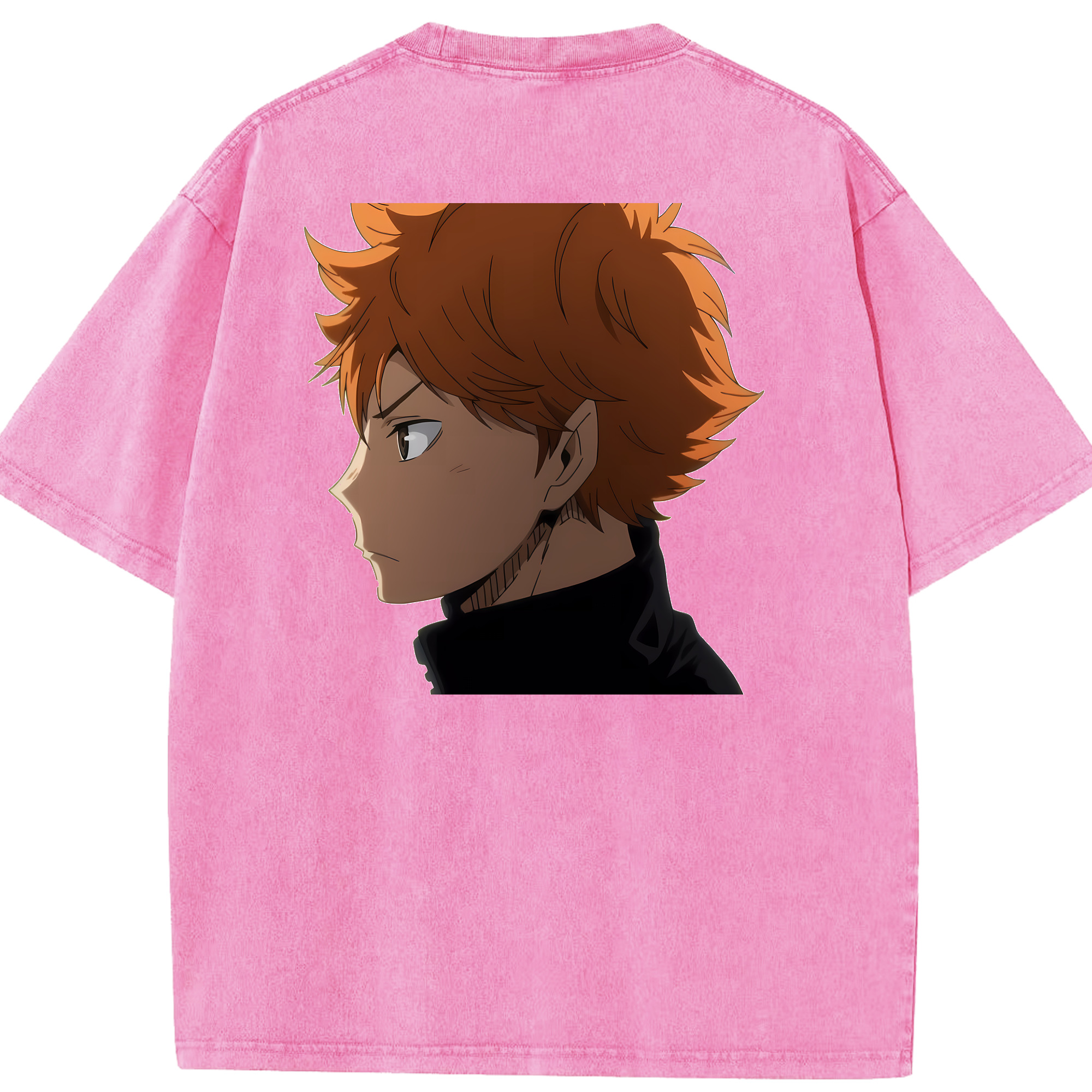 （画像用） ハイキュー!! Haikyu!! 綿100% ヴィンテージ風 半袖Tシャツ（背面プリント）